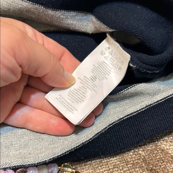 Michael Kors Men's Long Sleeve Striped Polo Shirt-  X-Large - Picture 7 of 8